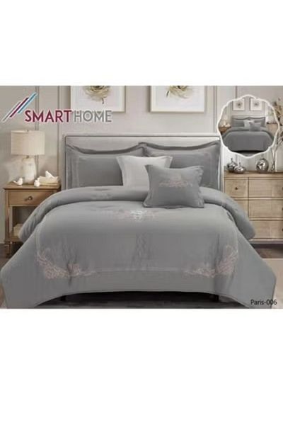 smart home Embroidered two-sided quilt set, two-sided mattress, consisting of 6 pieces