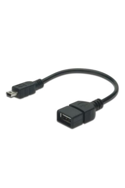 Assmann Usb On-the-go (OTG) Kablosu, 0,20 Metri, Awg 28, Usb A, Dişi - Mini U...