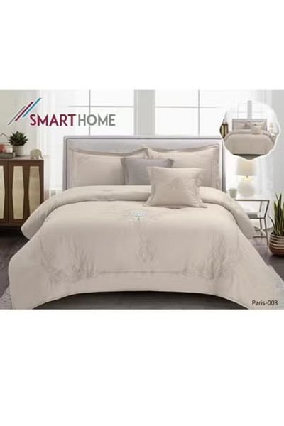 smart home Embroidered two-sided quilt set, two-sided mattress, consisting of 6 pieces