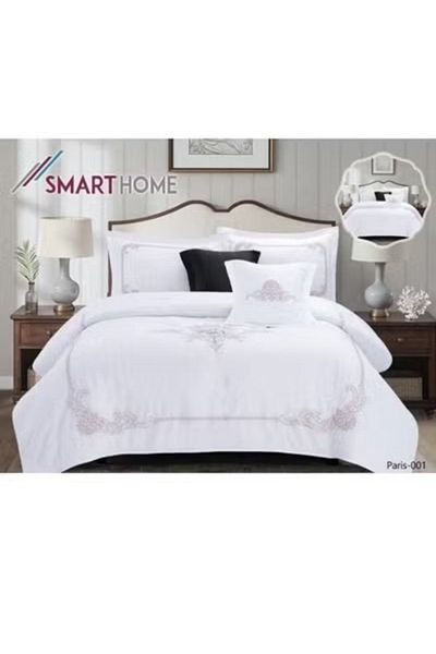 smart home Embroidered two-sided quilt set, two-sided mattress, consisting of 6 pieces