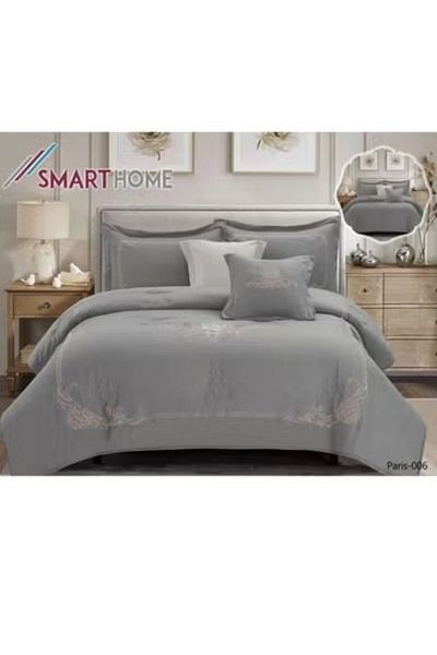 smart home Embroidered two-sided quilt set, two-sided mattress, consisting of 6 pieces