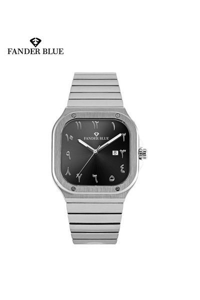 FANDER BLUE Men's Fashion Watch with Date Stainless Steel