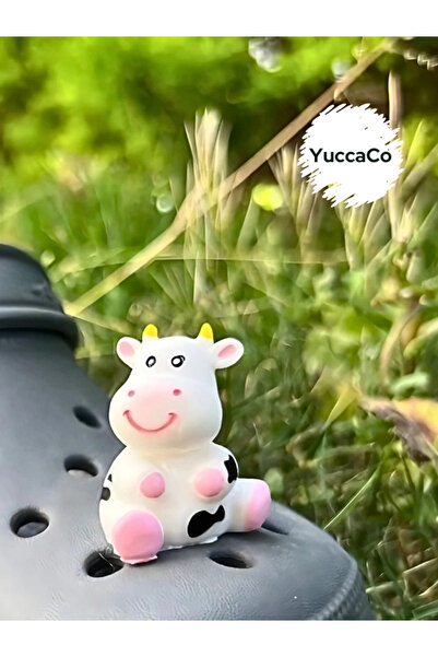 Crocs İnek 3D Crocs Süs/ Üç Boyutlu Terlik Süsü/ Crocs Charm