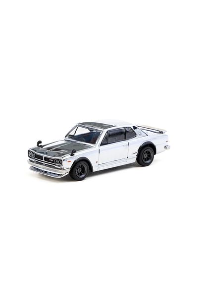 Tarmac Works 1/64 Skyline Ht 2000Gt-R Silver Chrome - Japan Special Edition