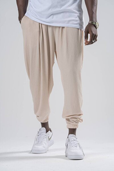 Superbluemexico Унисекс летни шалвари от креп плат