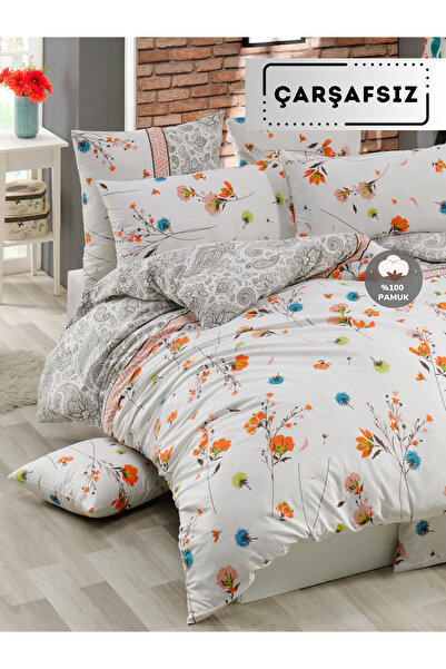 NazeninHome طقم غطاء لحاف مزدوج من رانفورس أدياليا، 100% قطن |   بدون ورق سرير