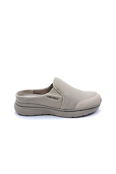 KİNG PAOLO Ανδρικές παντόφλες Sabo Memory Foam Ανατομικές Κλειστές Μπεζ