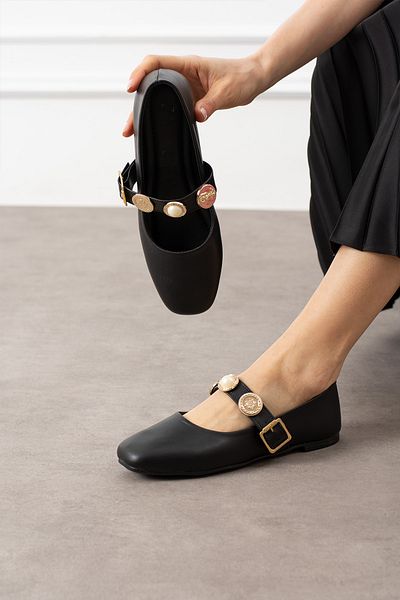 SWORD Balerini casual - Balerini casual cu perle și accesorii de sigiliu - Balerini pentru femei în aer liber, birou acasă