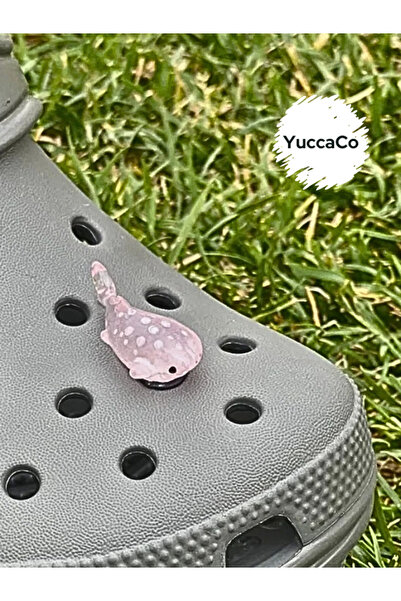 Crocs Pembe Köpek Balığı 3d Terlik Süsü/ Köpekbalıklı Üç Boyutlu Charm/balık Terlik Süsü