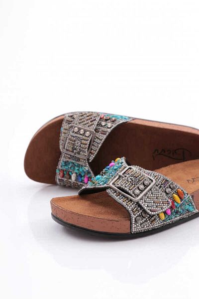 BURAK ALDAY SHOES Summer Women's Orthopedic Stone Pool Daily Slippers