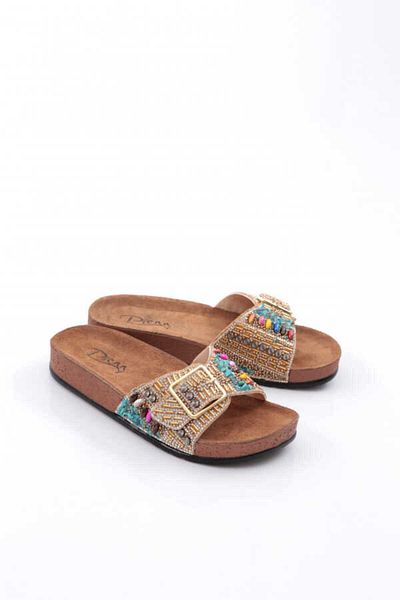 BURAK ALDAY SHOES Summer Women's Orthopedic Stone Pool Daily Slippers