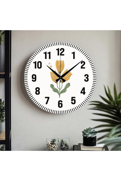 M&H Quality Ceas de perete imprimat UV cu cifre turcești decorative cu model ...