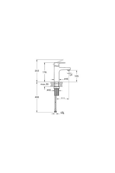Artema Matte Black Flow Square Sink Faucet (High) a 4293836