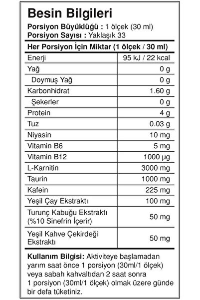Bigjoy Sports Bigjoy L-Karnitin ThermoNator Portakal Aromalı - 33 Servis (L-Karnitin 3000 mg / Servis)