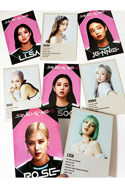 Pankart Evi 8 bucăți Photocard K-pop Blackpink - Set de decorare Clipboard Kpop