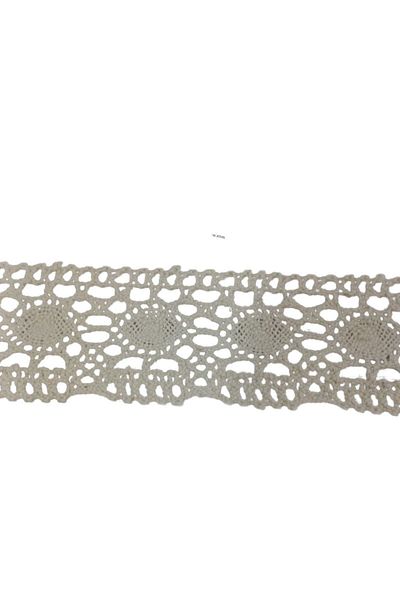 P Parla Kopanaki Lace Width 5 cm Almond Model Cream 5 Meters