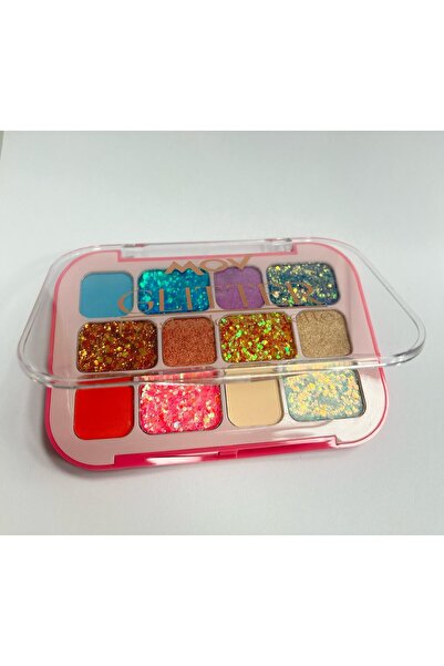 MOV Glitter 12’li Far Paleti No:02 - Yüksek Pigmentli Kalıcı Etki Ile Yarı Mat Ve Işıltılı Renkler