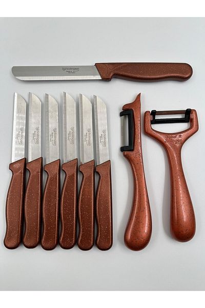 HerkeseUygun Original Solingen 9 Piece Dowry Set Knife and Peeler Set