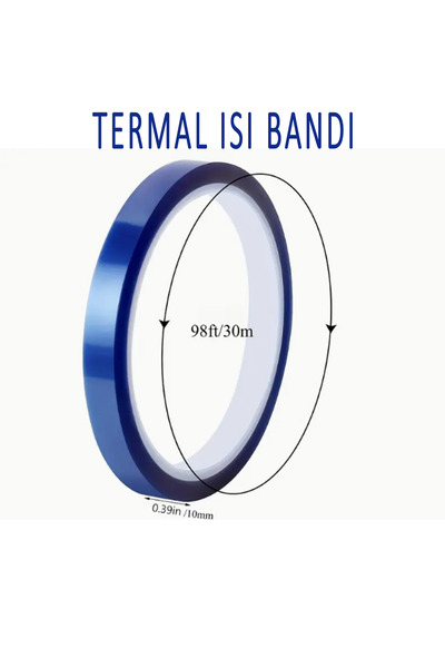 Home Süblimasyon Isı Transfer Bantı, 10mm x 30m Isıya Dayanıklı, Kalıntı Bırakmaz, Süblimasyon Baskı