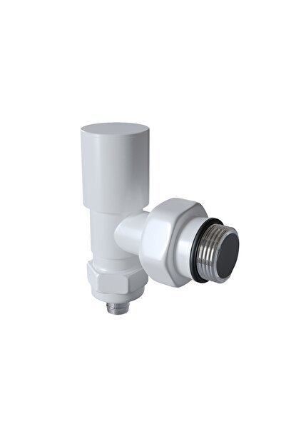 Genel Markalar Radyatör Vanası 1/2'' Beyaz Köşe Pex (Metal Volanlı 16*2mm Bor...