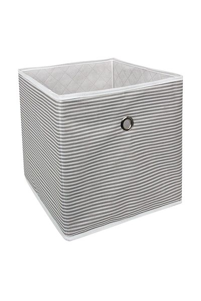 BRAMBLE LIFE Striped Shelf Organizer Multi-Purpose Organizer Box Basket