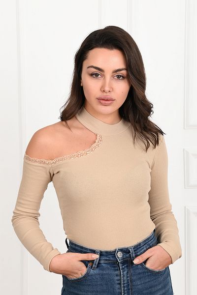 adorashop Women's cotton blouse with four shoulder straps 1417-23
