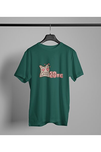 Butik Τόσο χαριτωμένο με στάμπα - oversized - Μπλουζάκι με λαιμόκοψη