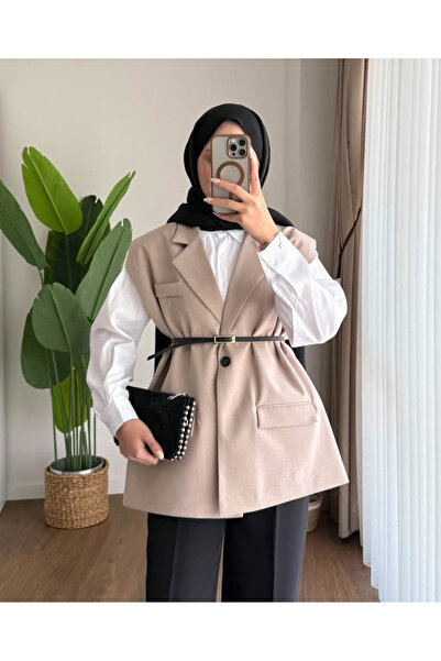 nizzell Γυναικείο Επενδεδυμένο Υπερμεγέθες Γιλέκο