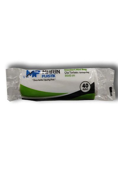 MARİN Trash Poch. Standard Mini Size (44*45 cm) 40 Pieces X 1 Package