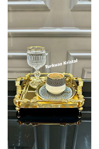 Vakıf home Kosova Porcelain Zeugma Coffee Cup Set