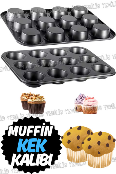 Yenilig Perfect Baking Experience and Easy Removal with Muffin Cupcake Mold Offering Practical Use
