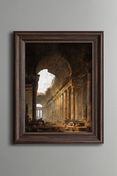 epiqart Eski Tapınak - Vintage Desenli Çerçeve