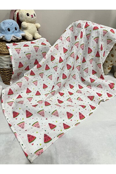 Müslin Bebek Battaniyesi 90x90 (Fular Hediyeli)