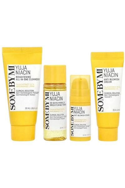 Some By Mi SOME BY MI Yuja Niacin 30 Days Brightening Kit, 4 Pieces