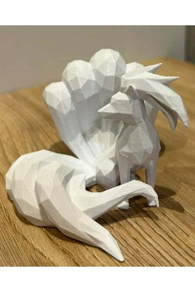 3D Brothers Ninetales Model   Emblem of Strength and Magic in Pokémon Universe