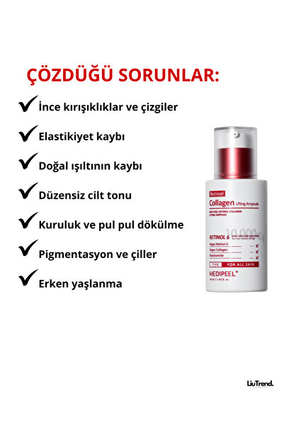 Medipeel Retinol Collagen Lifting Ampoule 50 ml Retinol Ve Kolajen Içeren Lifting Ampulü