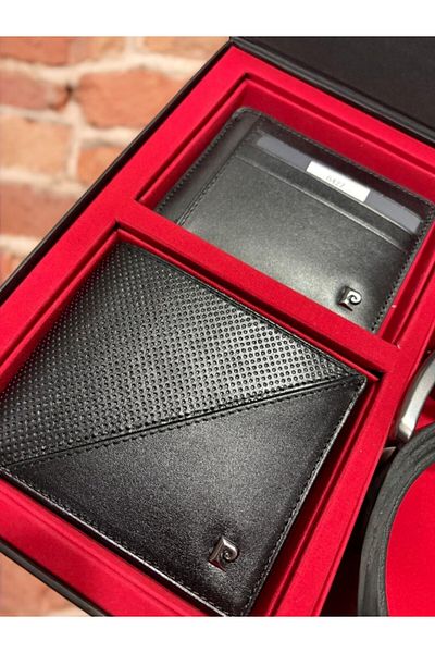 Pierre Cardin Belt & Wallet & Card Holder 3Pcs Set Qsp.Pr3Rky.Et.Ryk