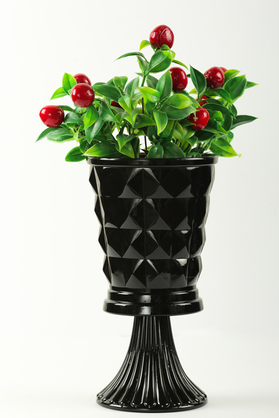 Evcihome Ayaklı Kare Desenli Modern Renkli  Vazo