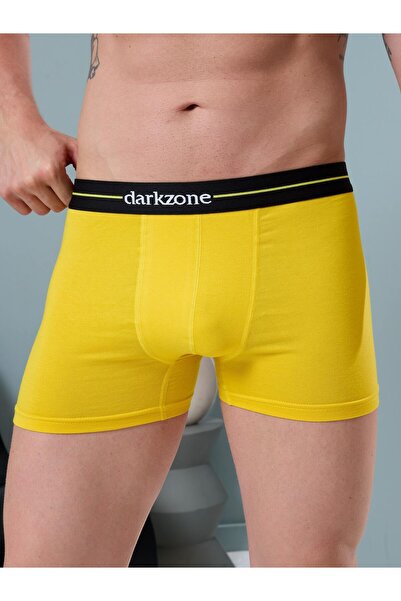 inkasole Men's Yellow Cotton Lycra Boxer 2059