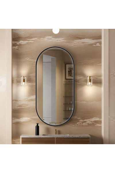 Ebticar Wall Mirror-Black