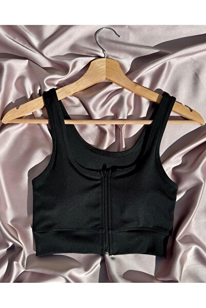 Elosia S포르 Women's Sports Bra-Black/Banana Ruffle Design Ankle-High Bootcut Pant