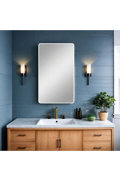 Ebticar Wall Mirror-White