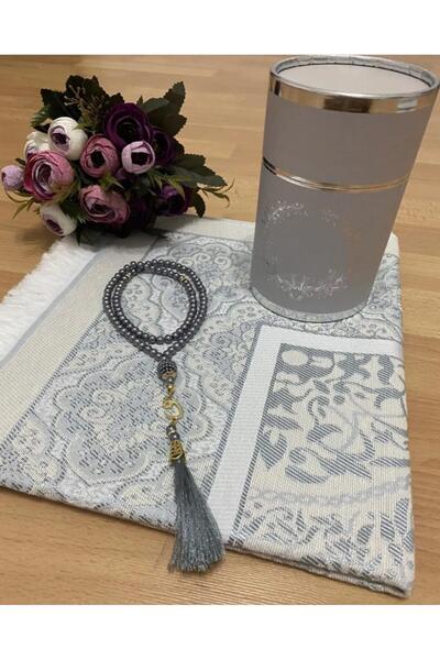 Gün هدية المهر محاصر الكعبة منقوشة سجادة الصلاة مسبحة الصلاة