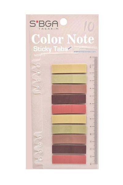sibga tasarım Transparent Colored Post-It Note Paper - 200 Sheets Bookmark Sticker