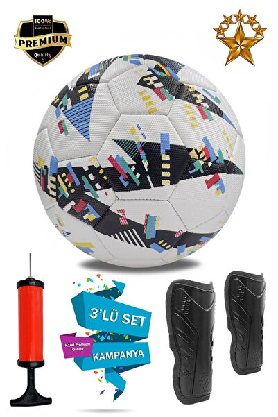 Genel Markalar 3'lü Set Futbol Topu Zemin Halı Saha Futbol Topu Tekmelikli Or...