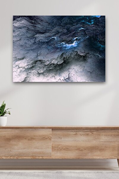 Sanat Tablo Soyut Manzara Gökyüzü Uzay Kanvas Dekoratif Duvar Tablosu Baskılı