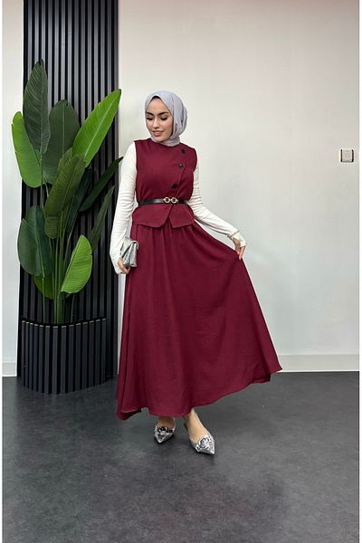 HB MODA COLLECTİON Γιλέκο Hijab Σετ