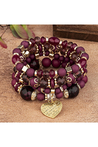 Choice 9 New Acrylic Beads Chain Bracelet Set For Women Tree Of Life Charm El...