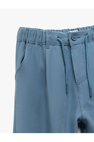 Koton Beli Ayarlanabilir Lastikli Bağcıklı Viskon Pantolon