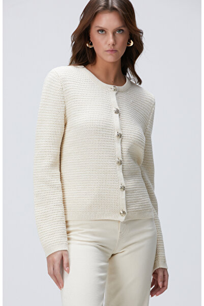 Network Kırık Beyaz Triko Ceket